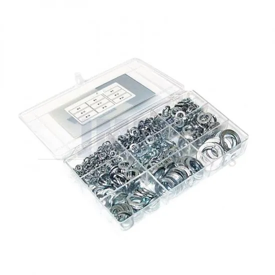Assortment set Spring washers Galvanized Din 127B - 523 Pieces