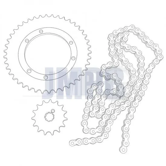 Sprocket set Puch Maxi