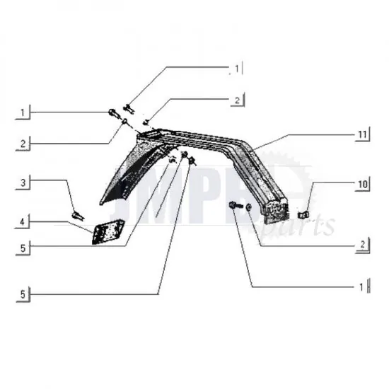 Rear Fender Gilera Citta