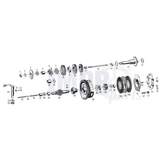 Main Shaft / Clutch Sachs 50/3