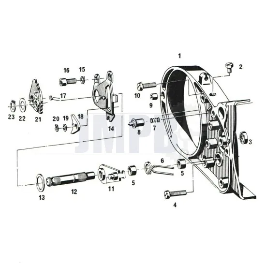 Gear Axle Sachs 50/4 EKF