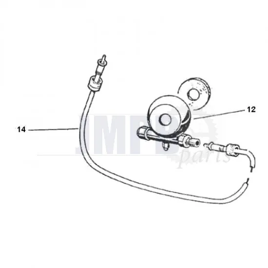 Speedometer cable Puch Maxi