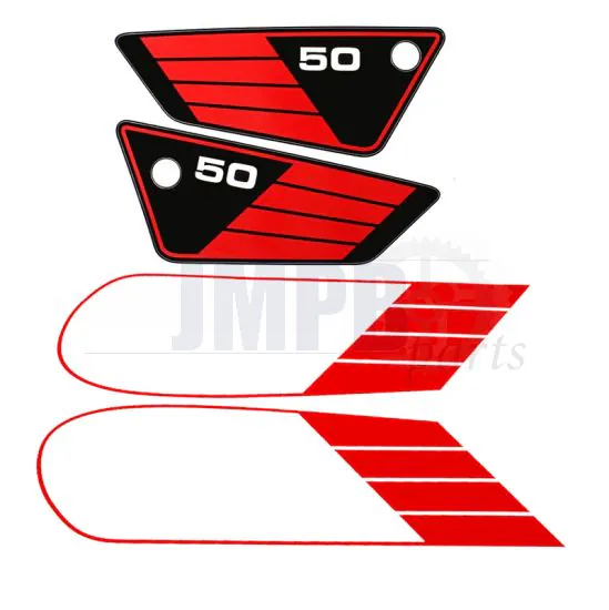Stickerset Yamaha FS1 3E9 Red/Black