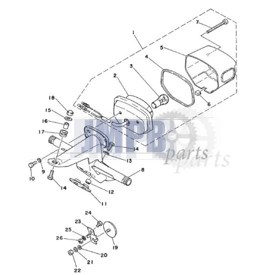 Taillight Type 2 Yamaha FS1 DX