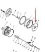 Clutch thrustplate Yamaha FS1/DT/RD Rearside Remake
