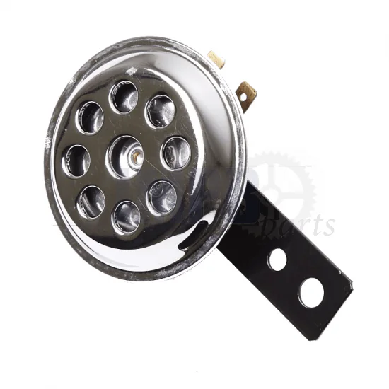 Horn 12 Volt Direct Current Model Holes Chrome