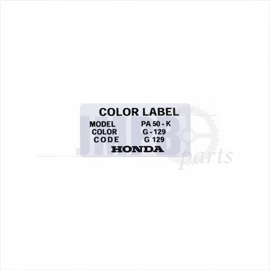 Sticker Color Code Honda Camino PA50-K