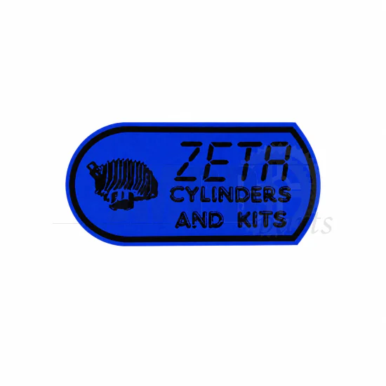 Sticker Zeta Cylinders And Kits Blue